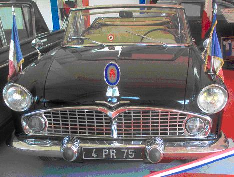 La Simca Présidence du Général De Gaulle